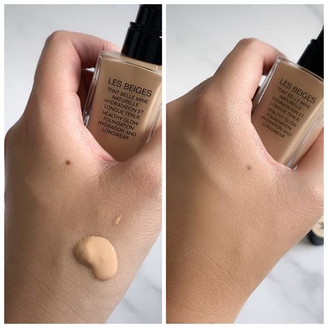 LES BEIGES Healthy glow foundation hydration and longwear .